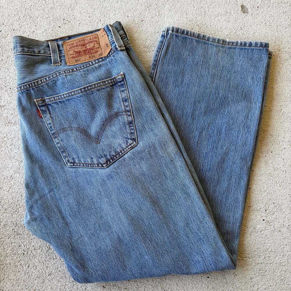 Levi's 501 Original Fit Straight Leg Button Fly Jeans Men's 38x30